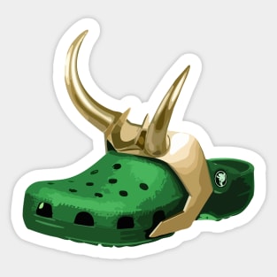 Loki alligator lokigator croc crocgator corcloki green crocki Sticker